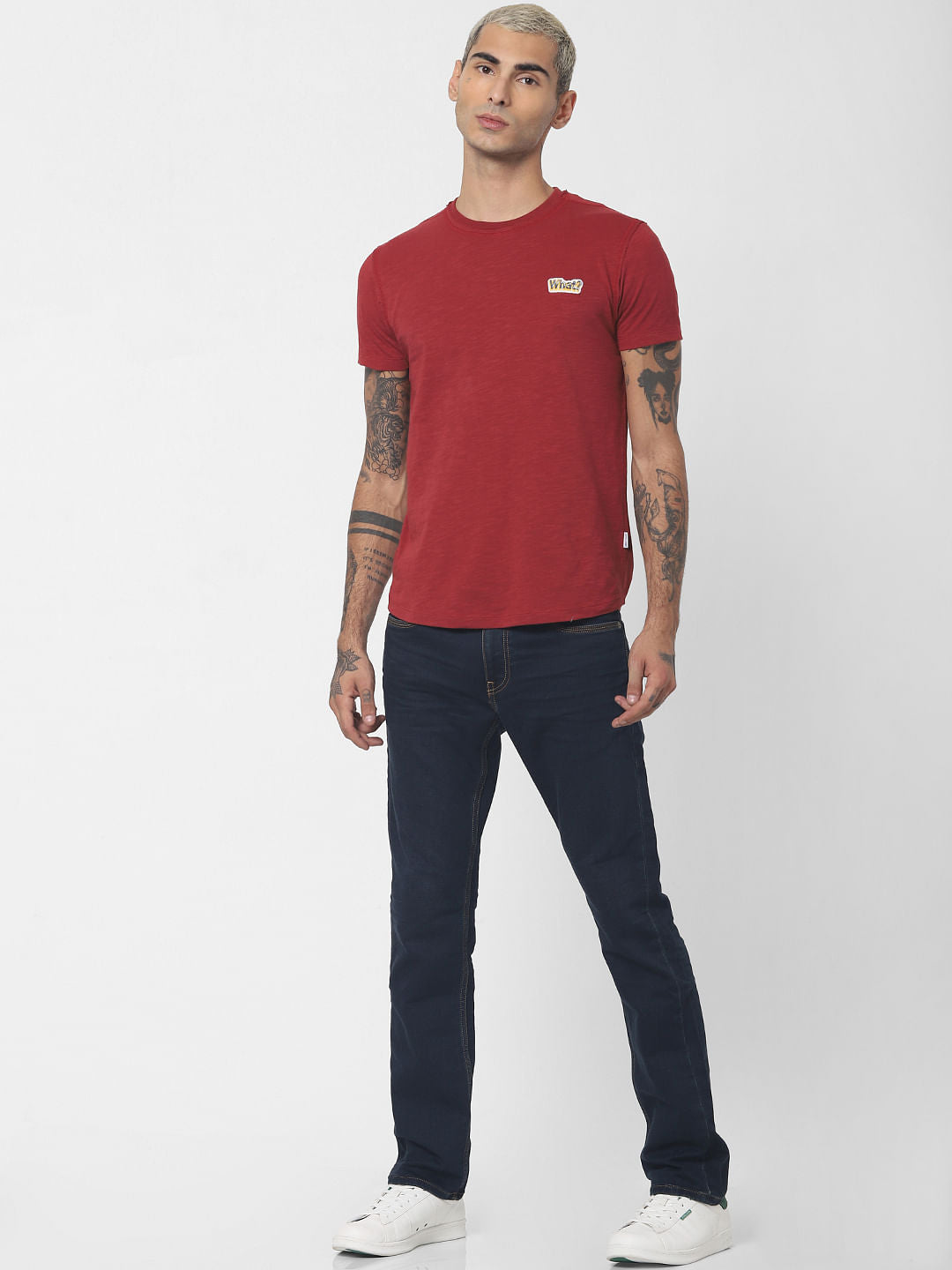 Red Crew Neck T-shirt