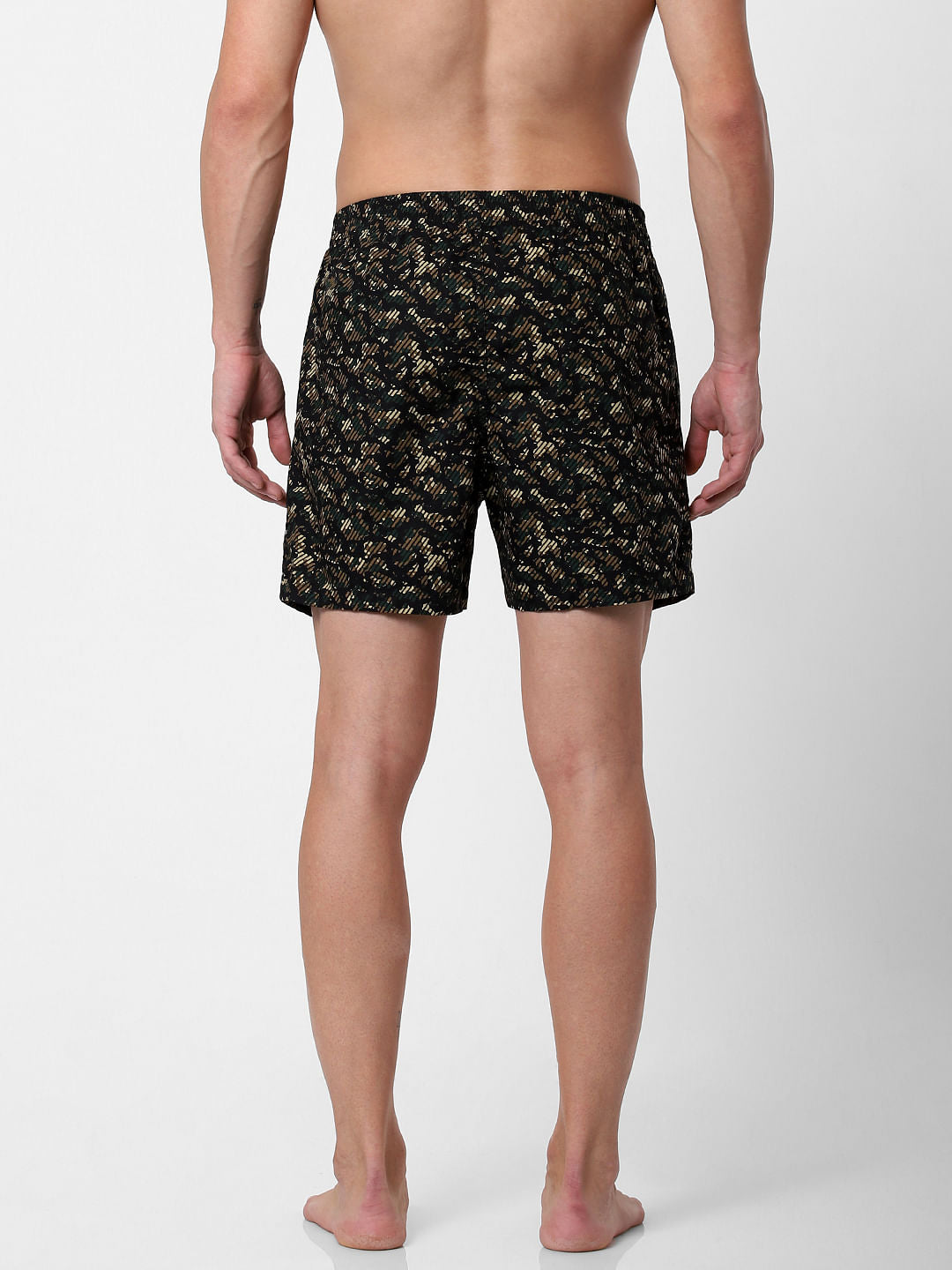 Black Camo Print Boxers