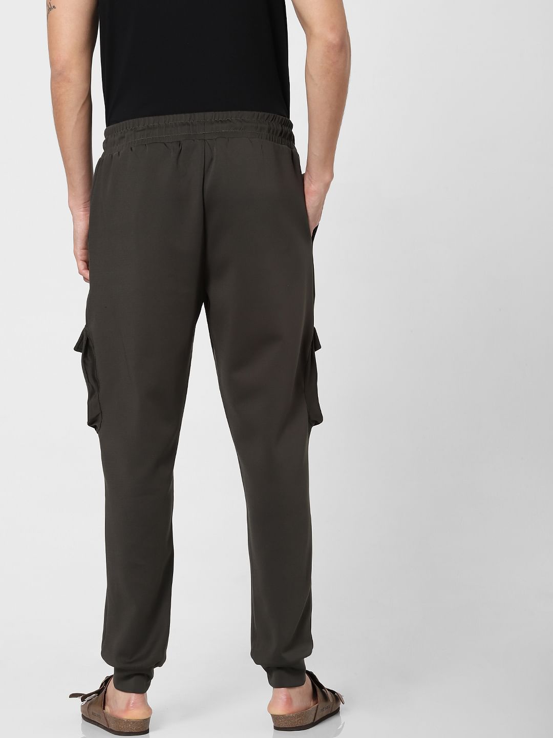 Green Low Rise Drawstring Sweatpants