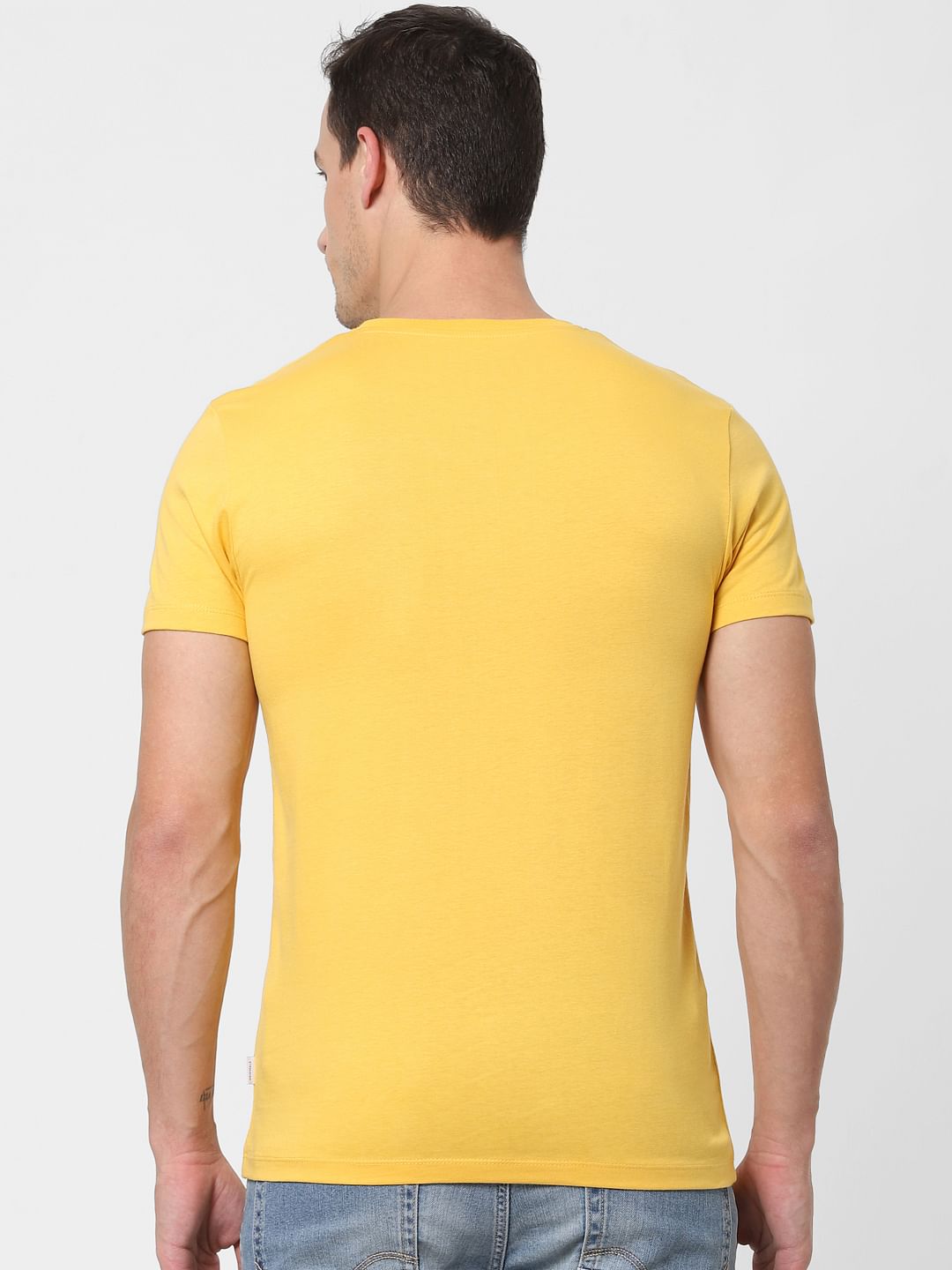 X Tom & Jerry Yellow Printed Crew Neck T-shirt