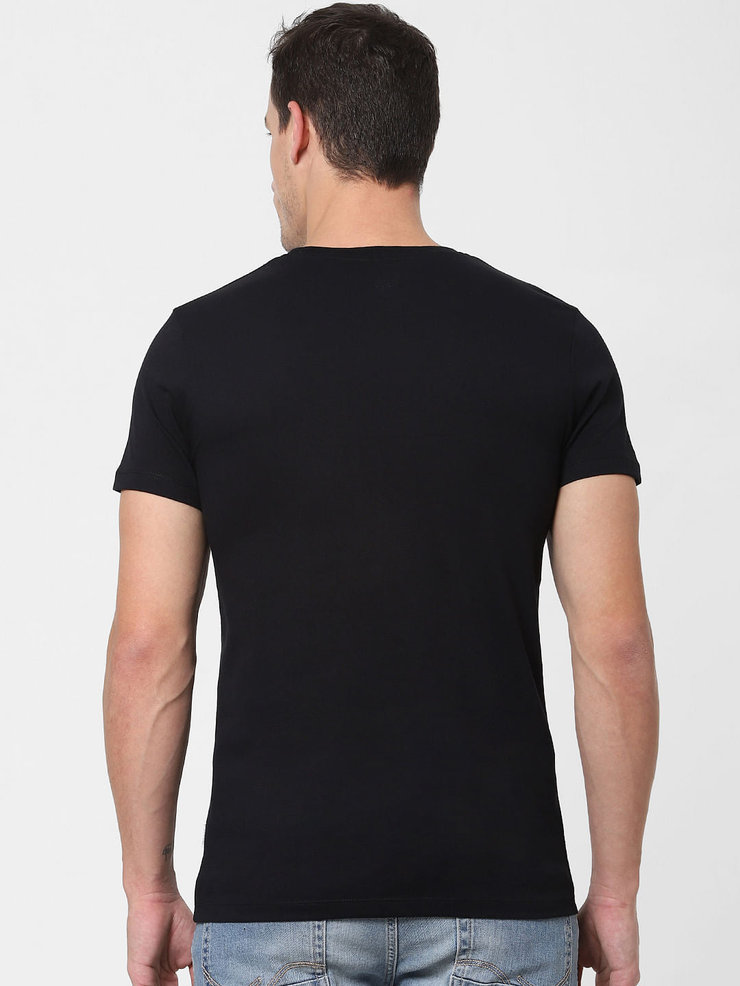 X Tom & Jerry Black Graphic Print Crew Neck T-shirt