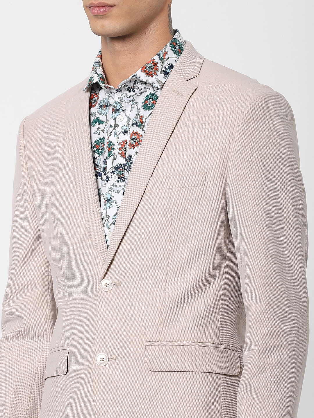 Ecru Linen Blazer