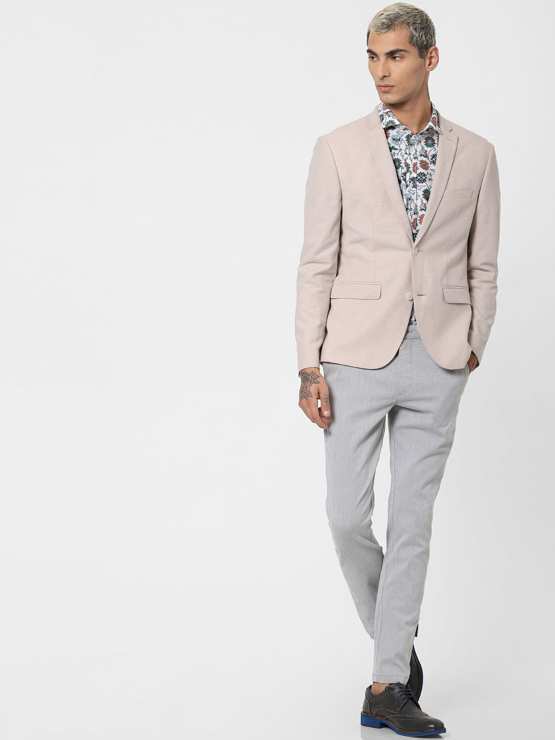 Ecru Linen Blazer