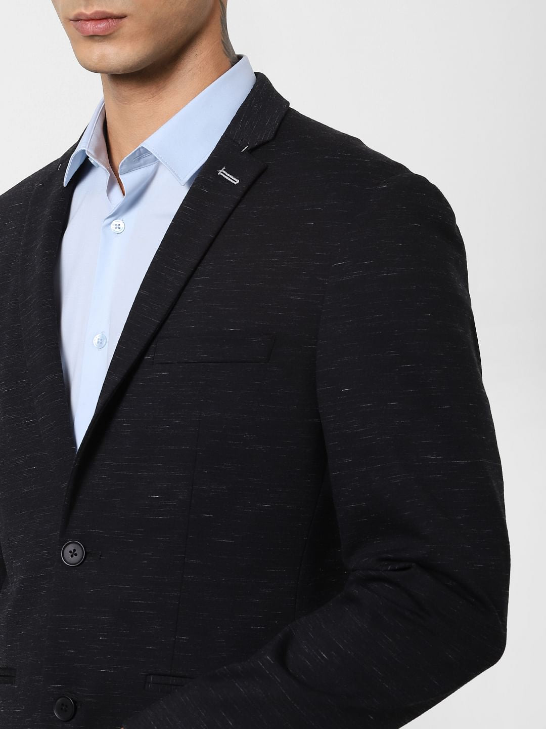 Black Linen Blazer
