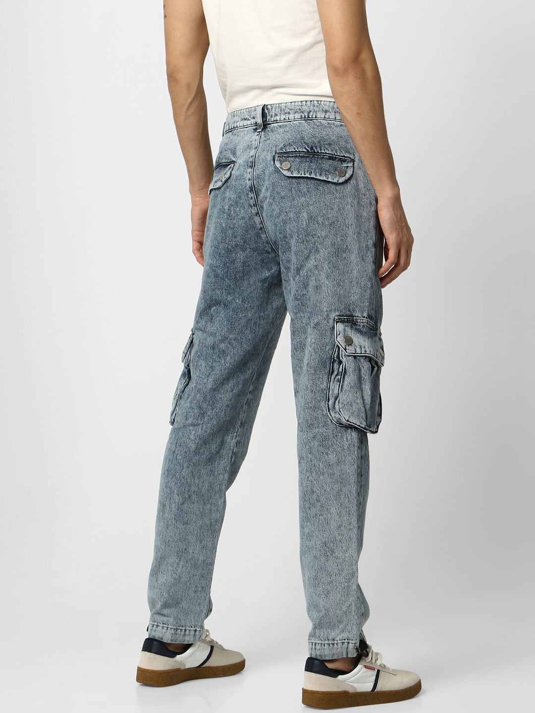 Blue Low Rise Anti Fit Jeans