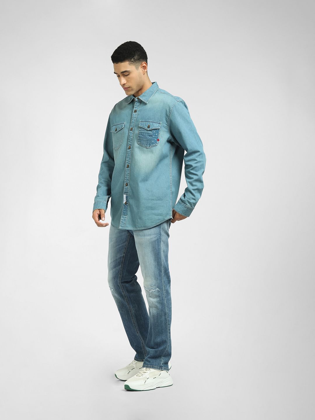 Blue Denim Full Sleeves Shirt