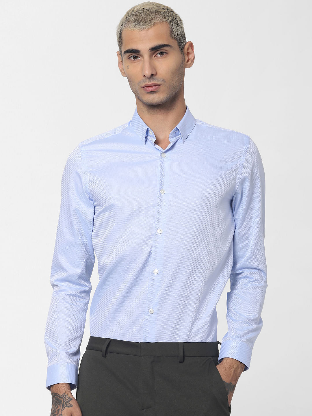 Blue Full Sleeves Shirt