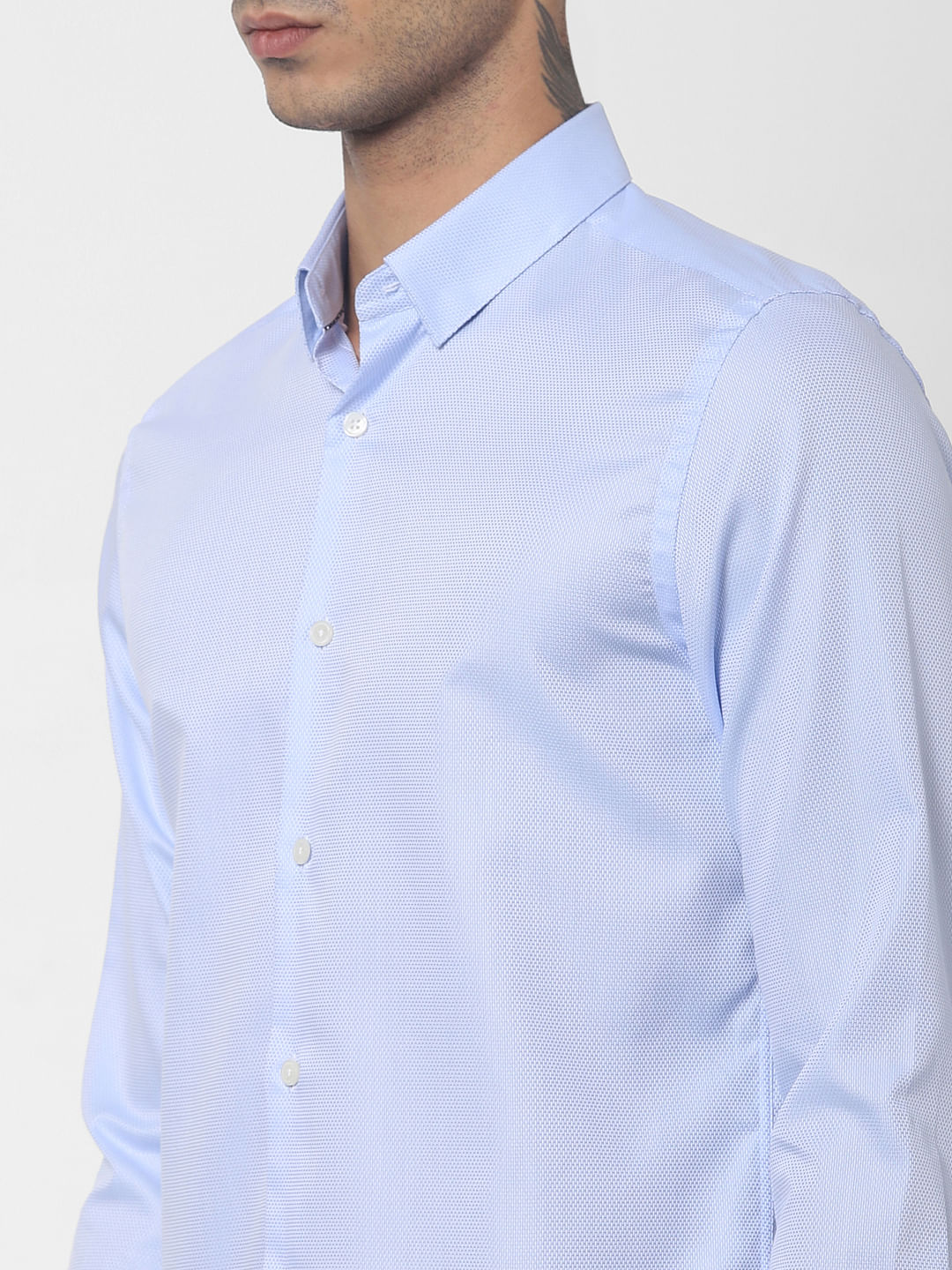 Blue Full Sleeves Shirt