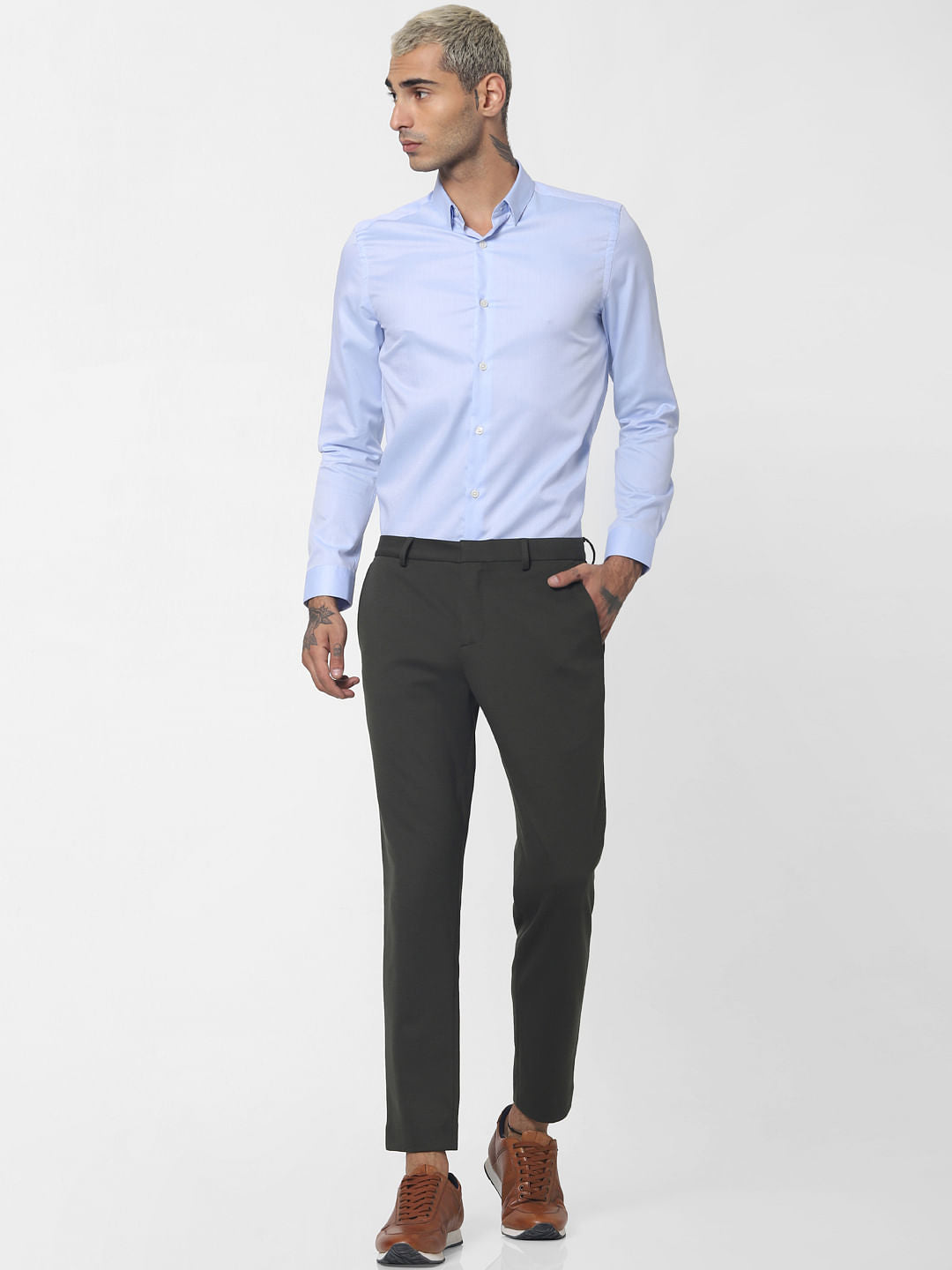 Blue Full Sleeves Shirt