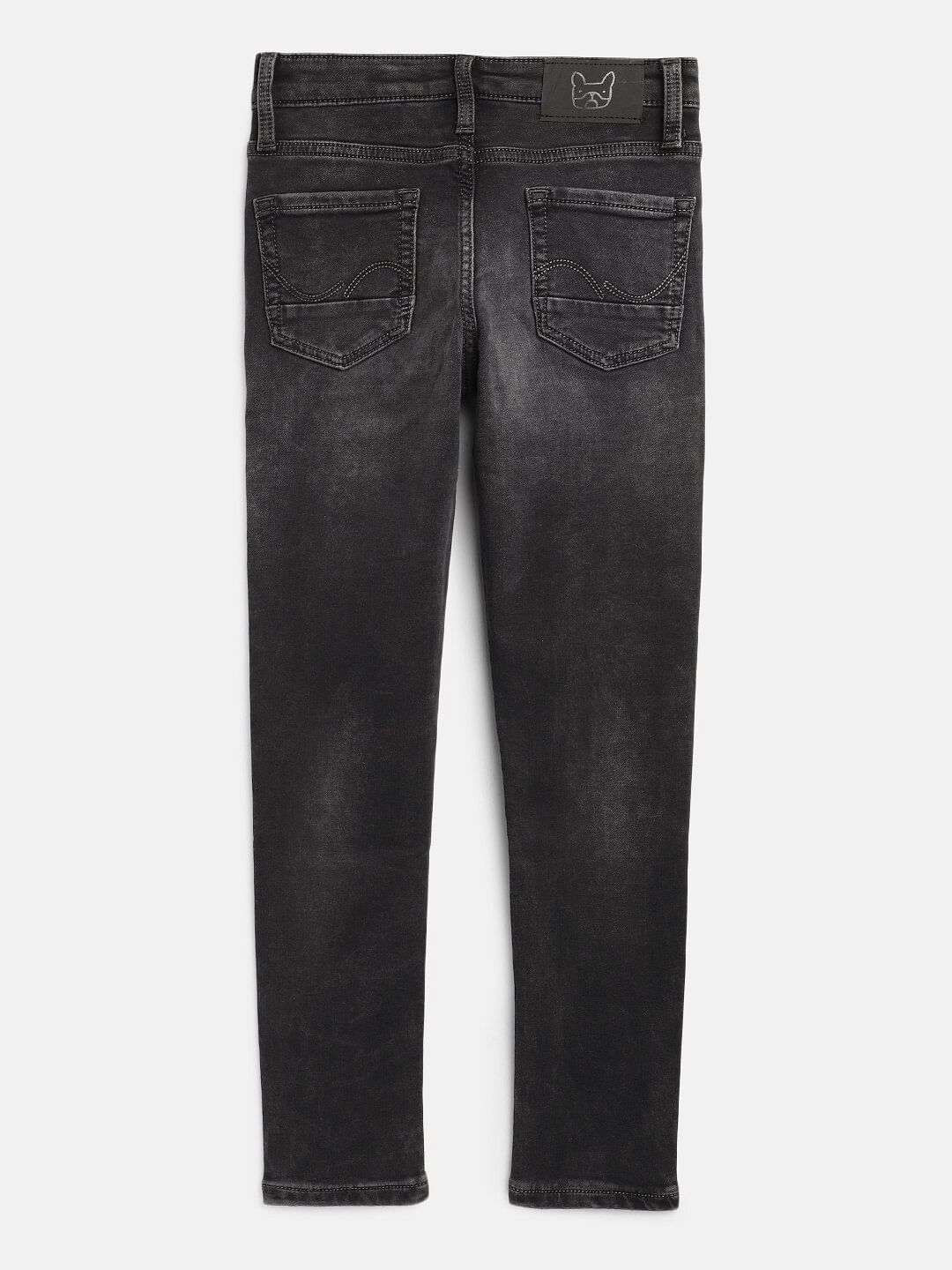 Boys Black Mid Rise Slim Jeans