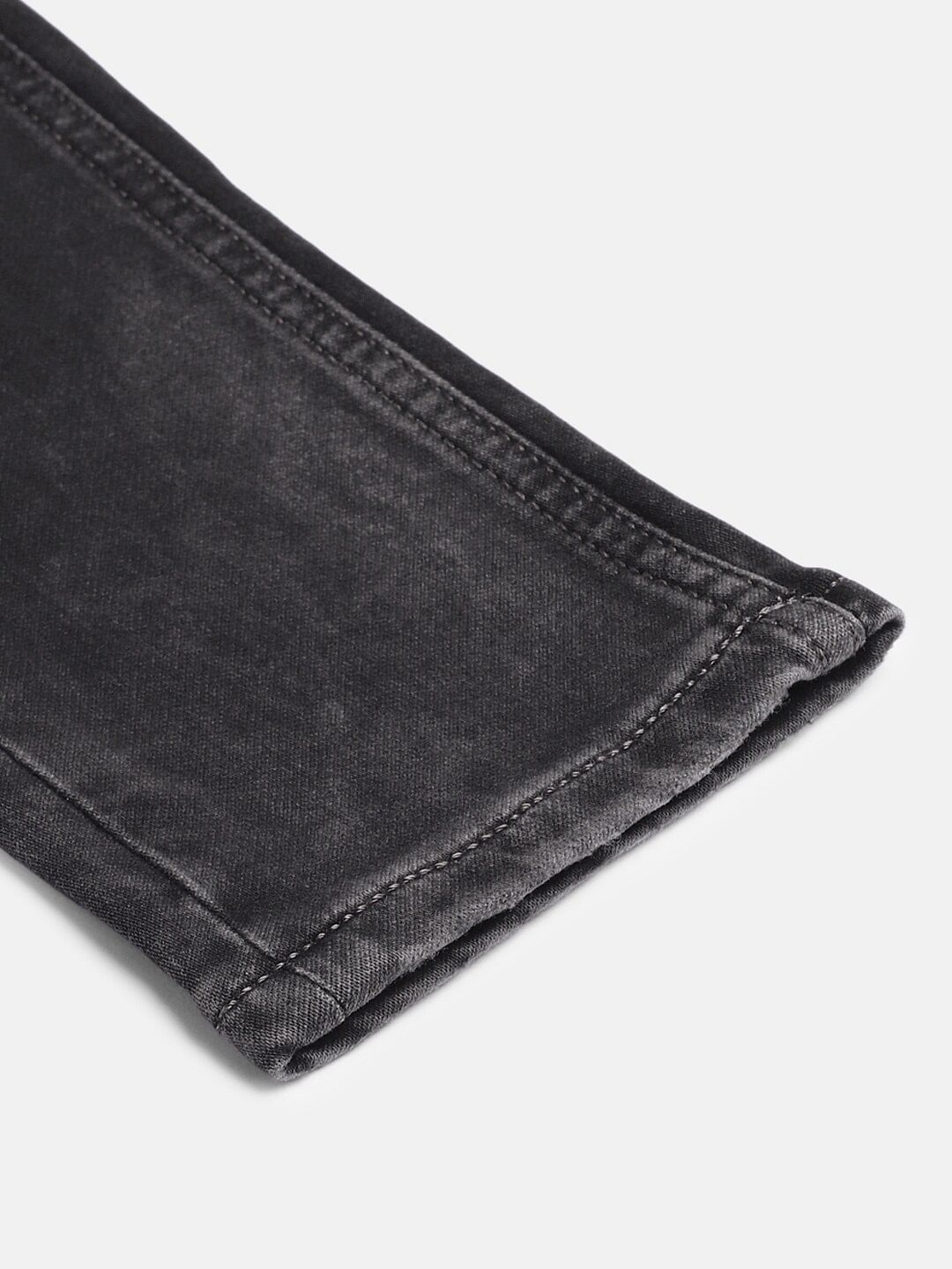 Boys Black Mid Rise Slim Jeans