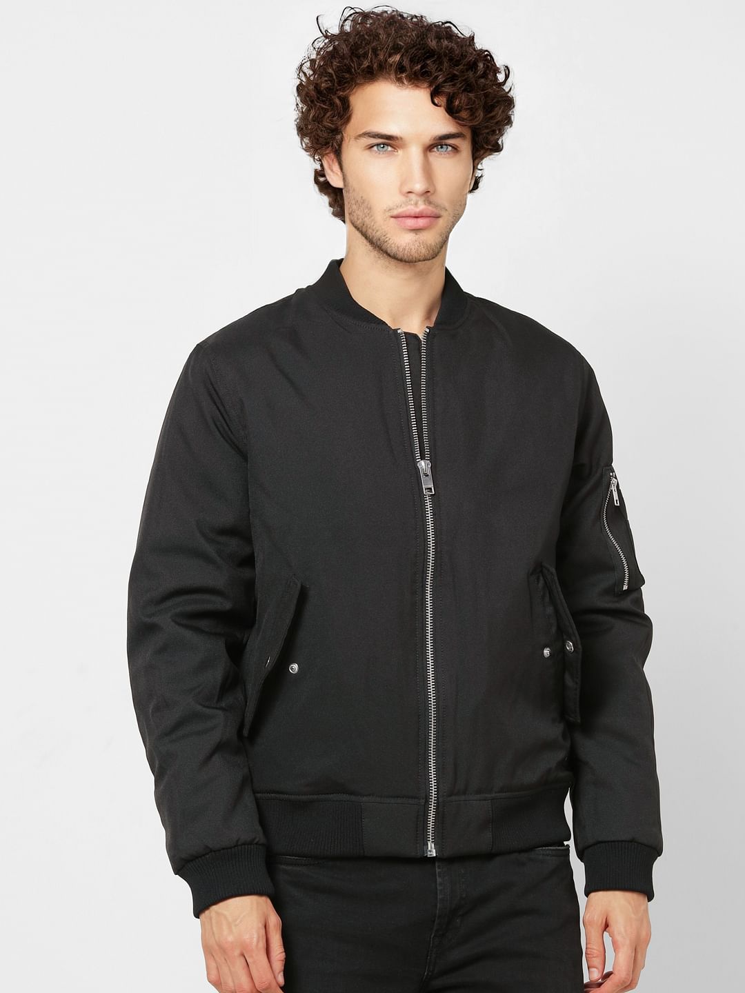 Black Bomber Jacket