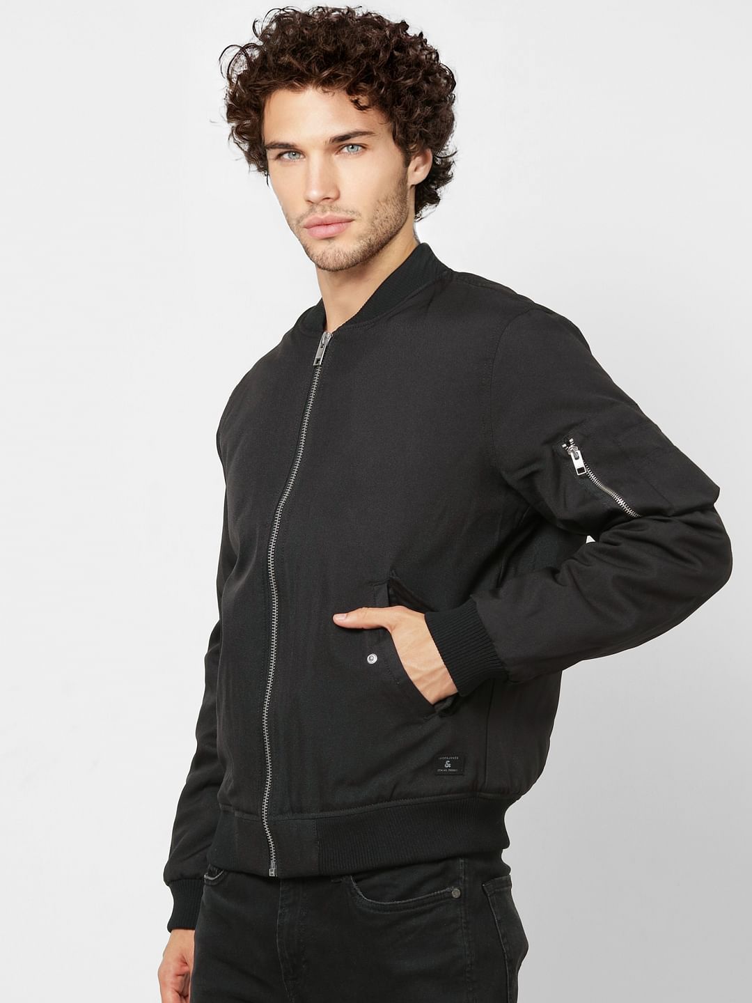 Black Bomber Jacket