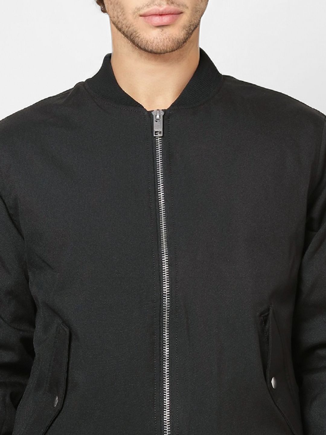 Black Bomber Jacket