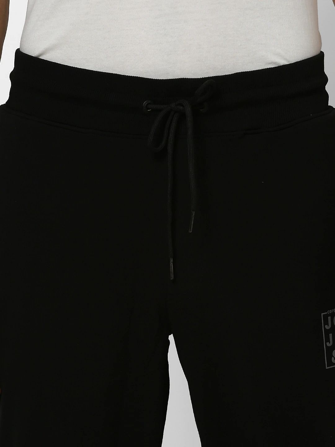 Black Mid Rise Trackpants