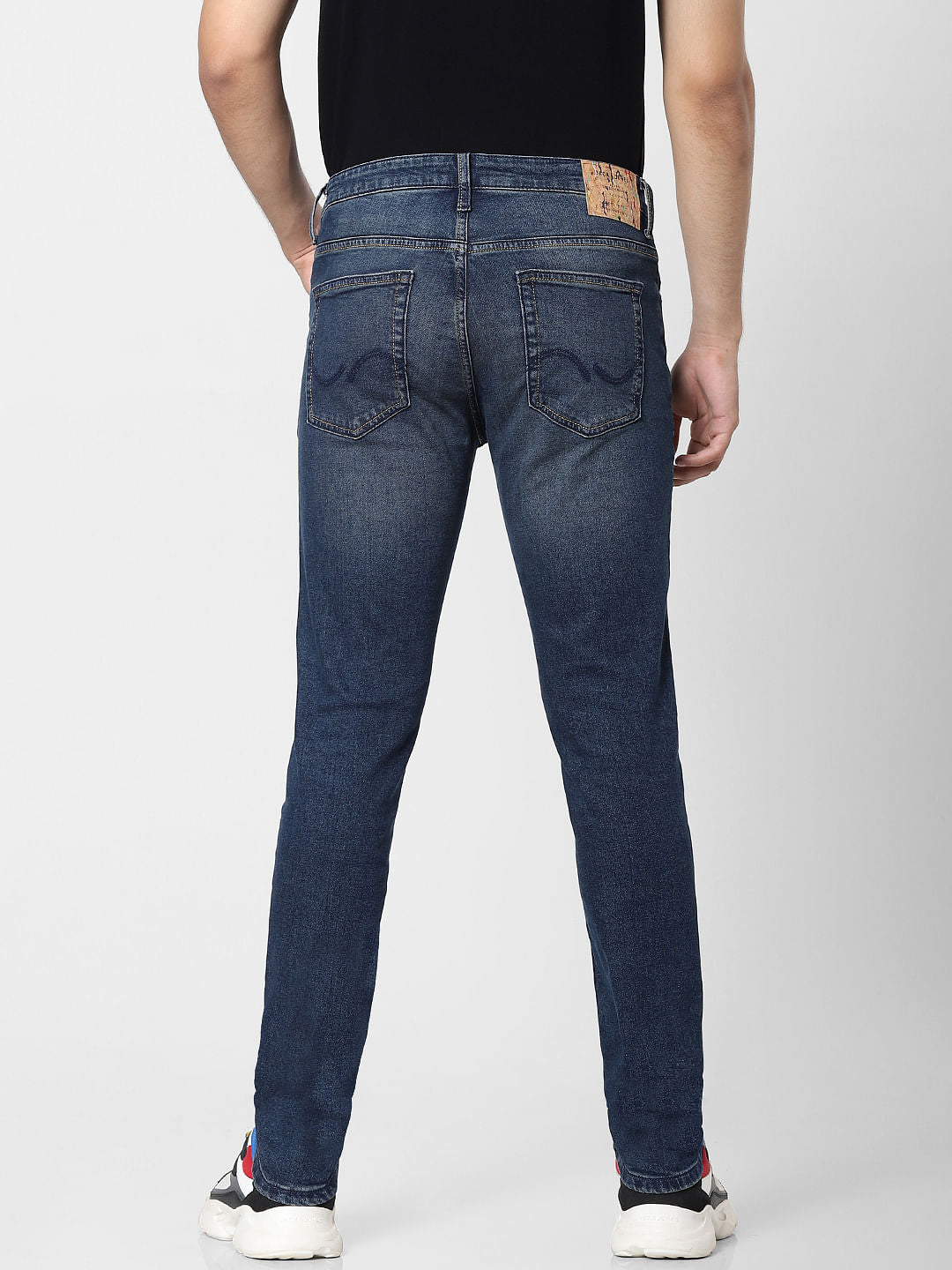 Blue Mid Rise Ben Skinny Fit Jeans