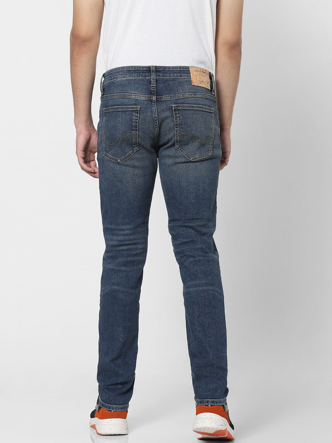 Blue Mid Rise Ben Skinny Fit Jeans