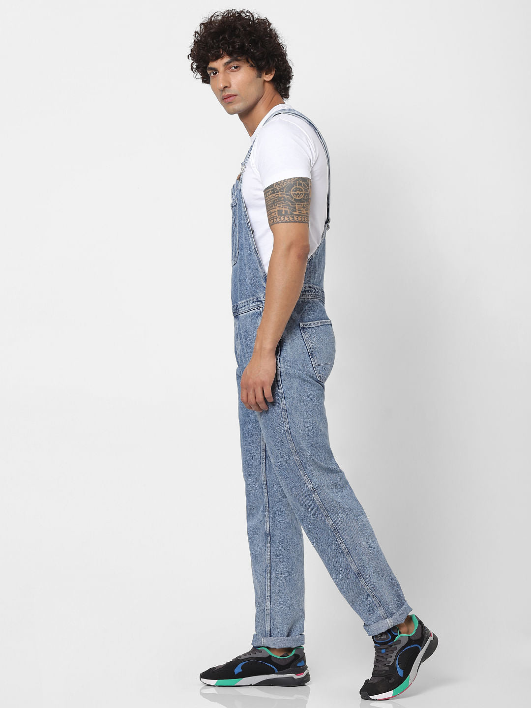 Light Blue Washed Dungarees
