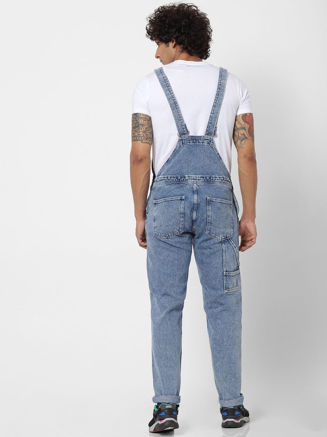 Light Blue Washed Dungarees