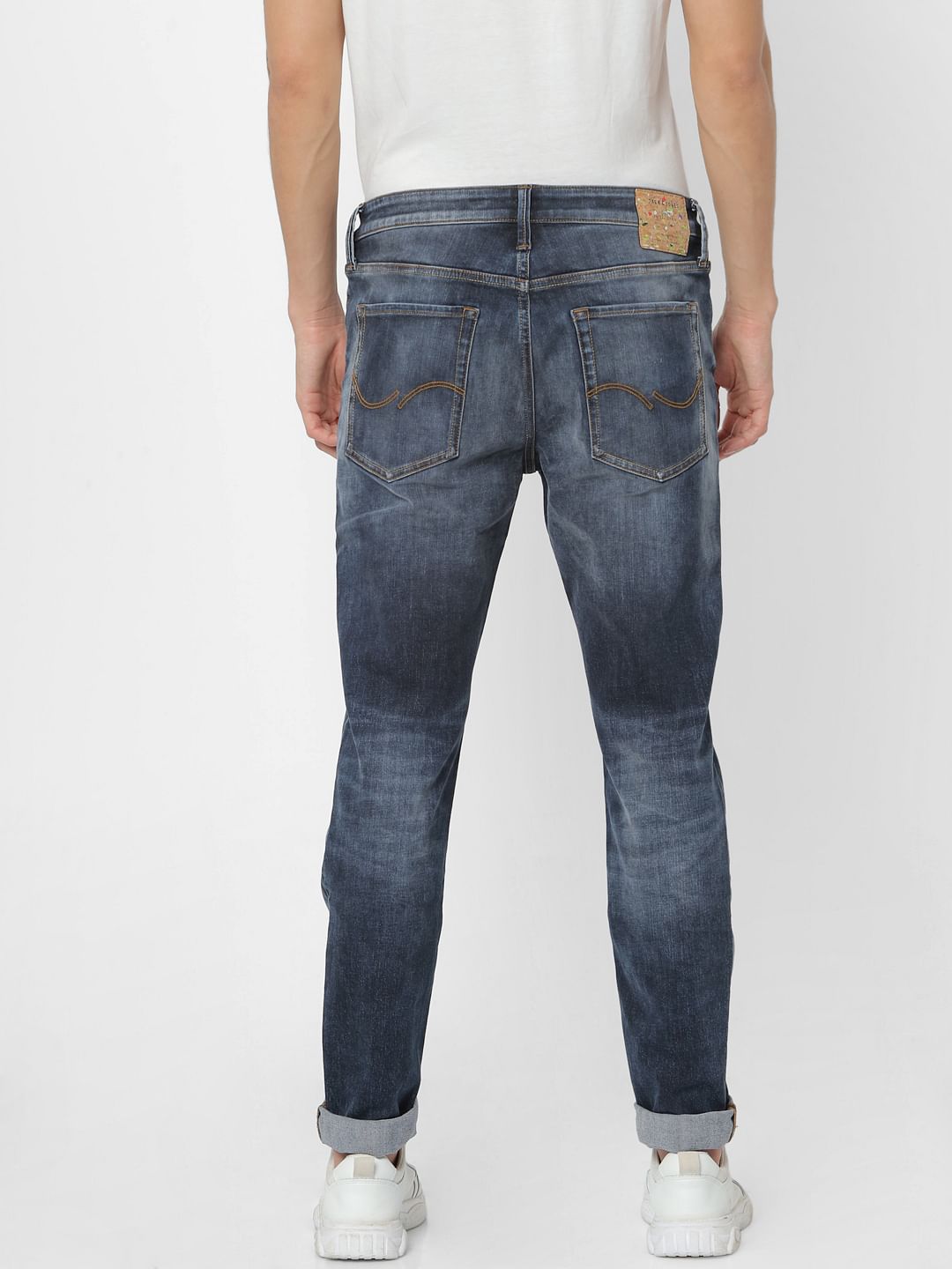 Dark Blue Low Rise Liam Skinny Fit Jeans