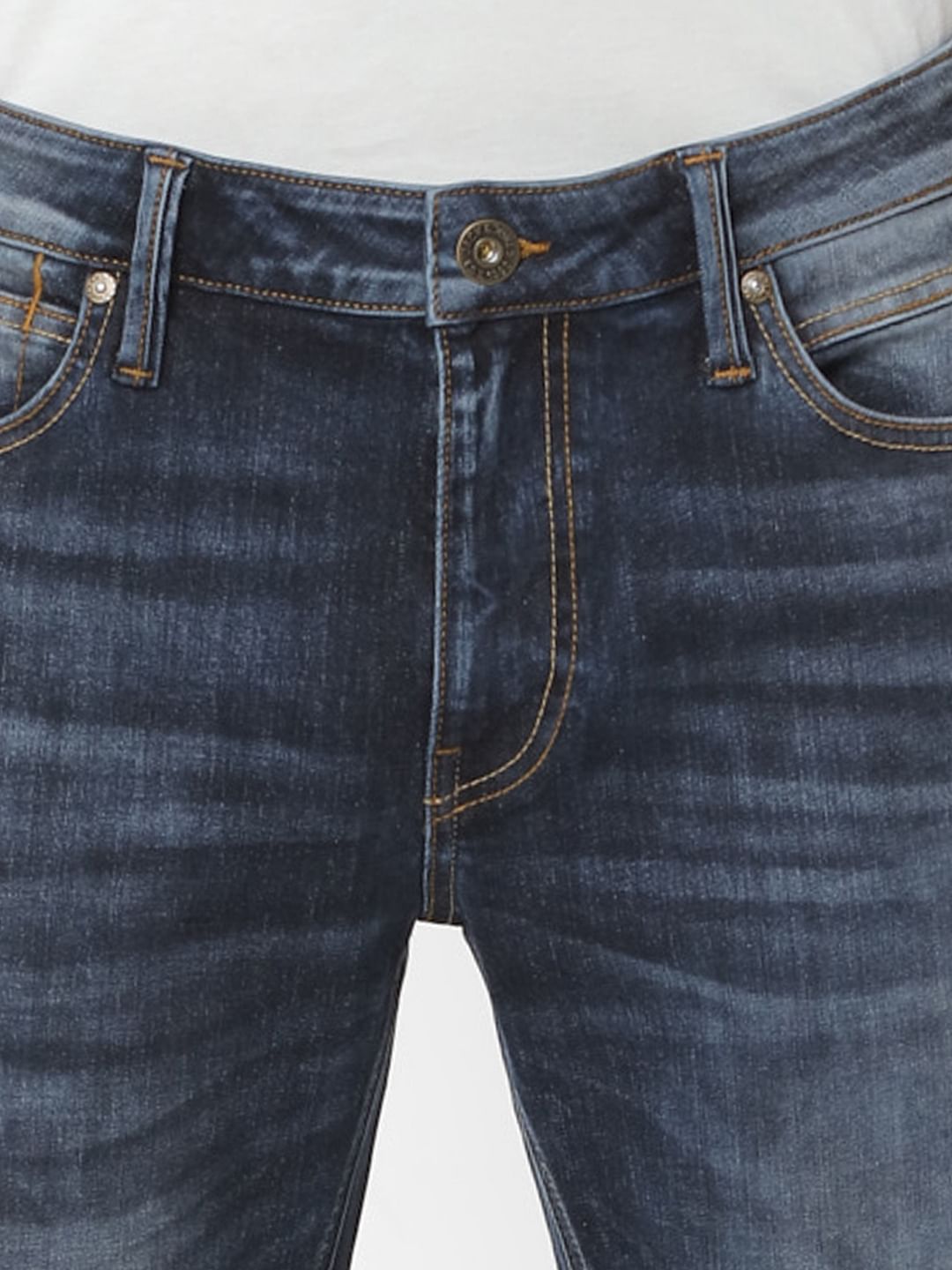 Dark Blue Low Rise Liam Skinny Fit Jeans