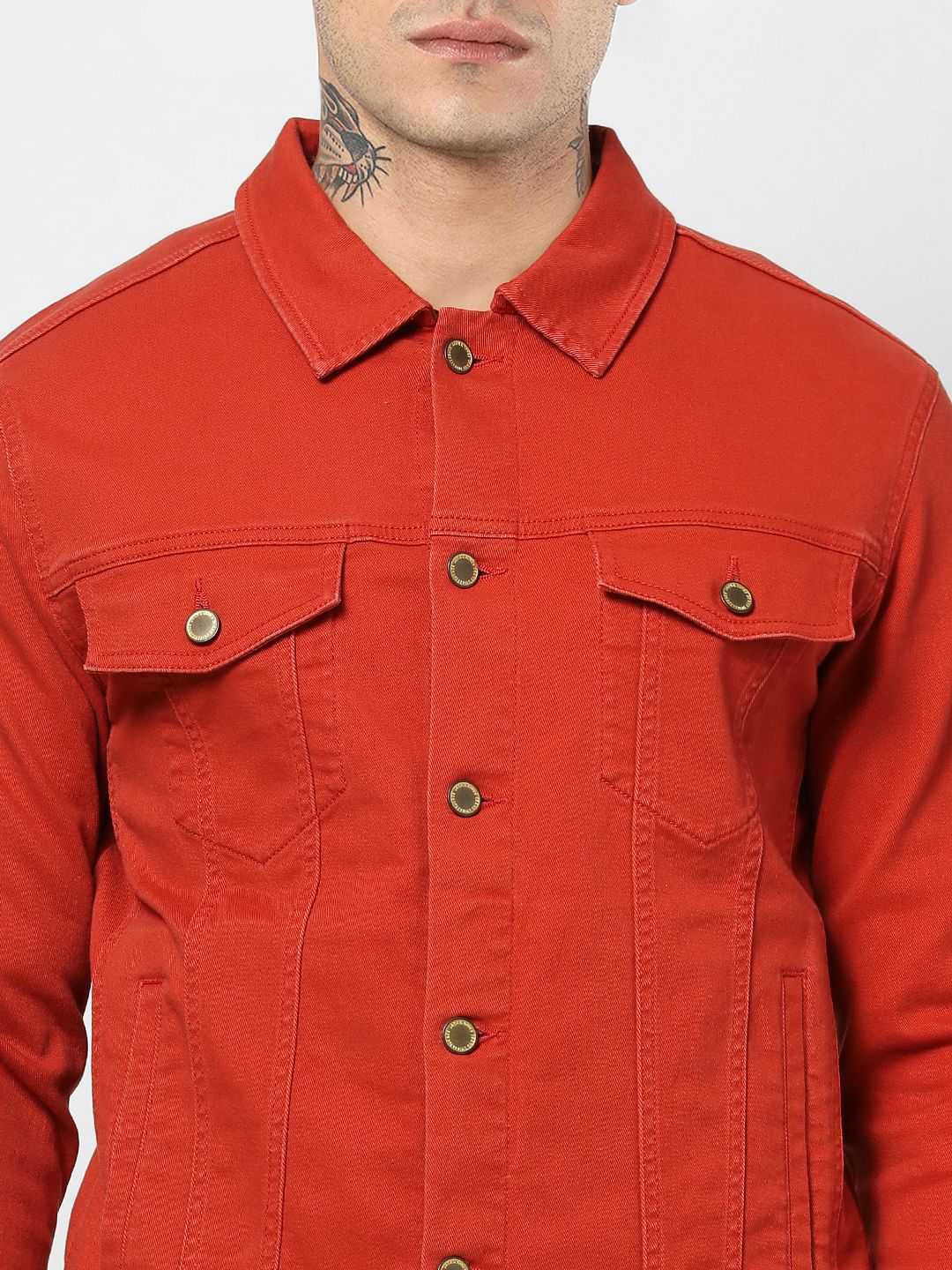 Red Denim Jacket