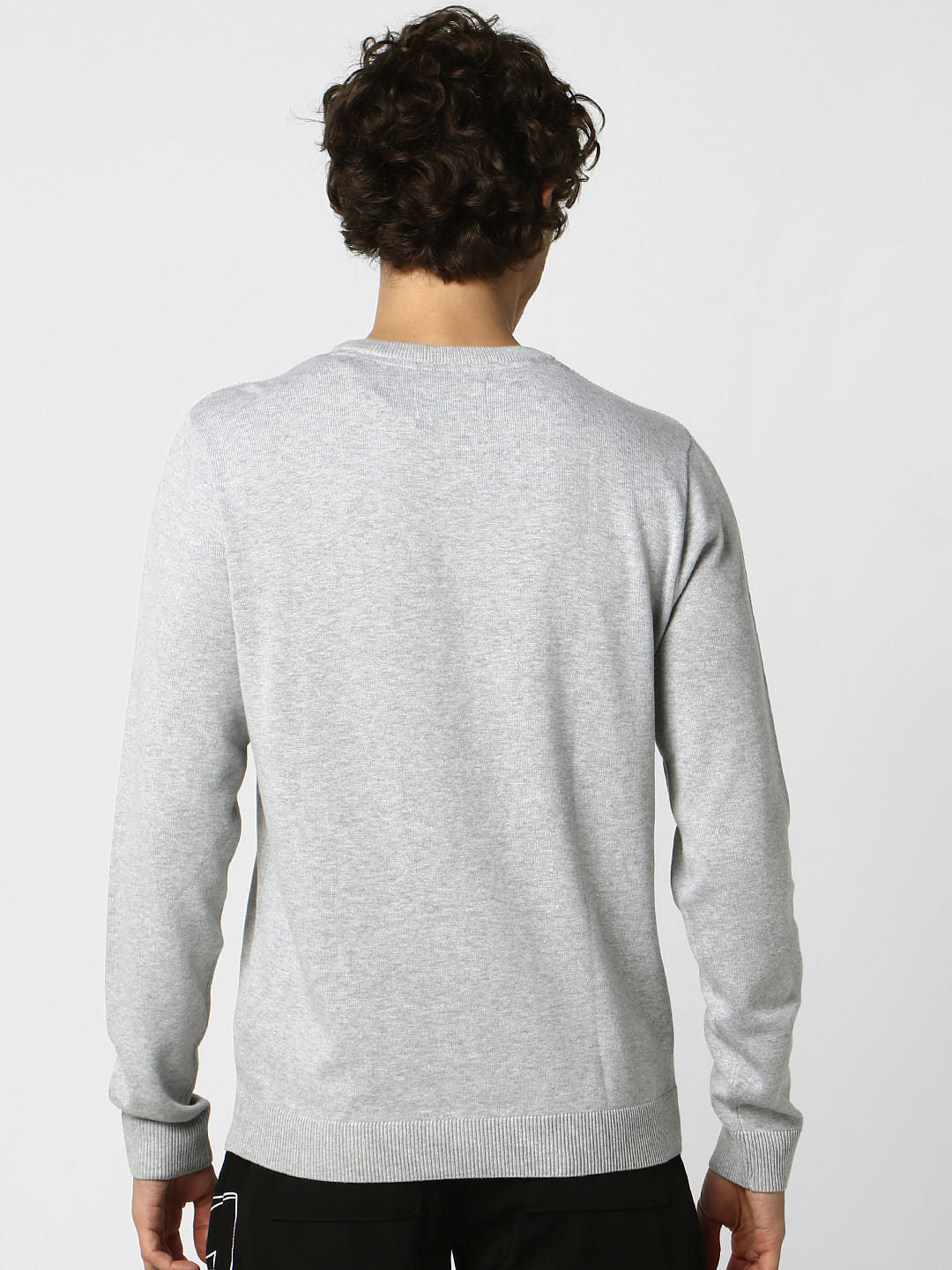 Light Grey Textured Pullover