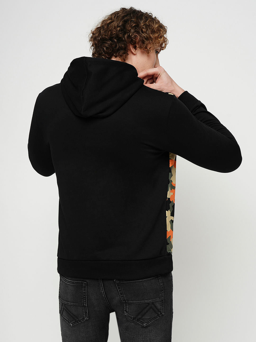 PRODUKT by JACK&JONES Black Camo Print Sweatshirt