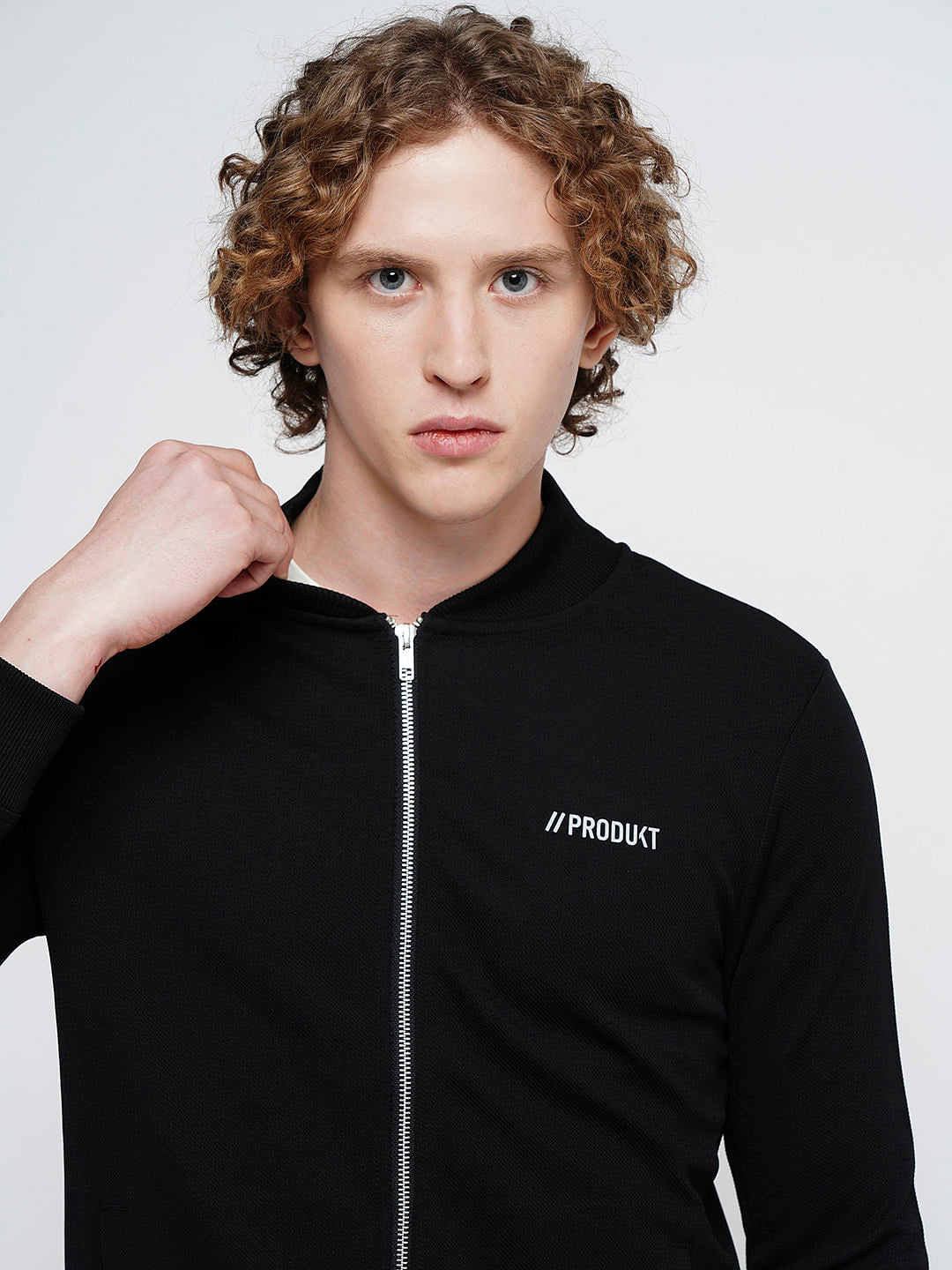 PRODUKT by JACK&JONES Black Zip-Up Sweatshirt