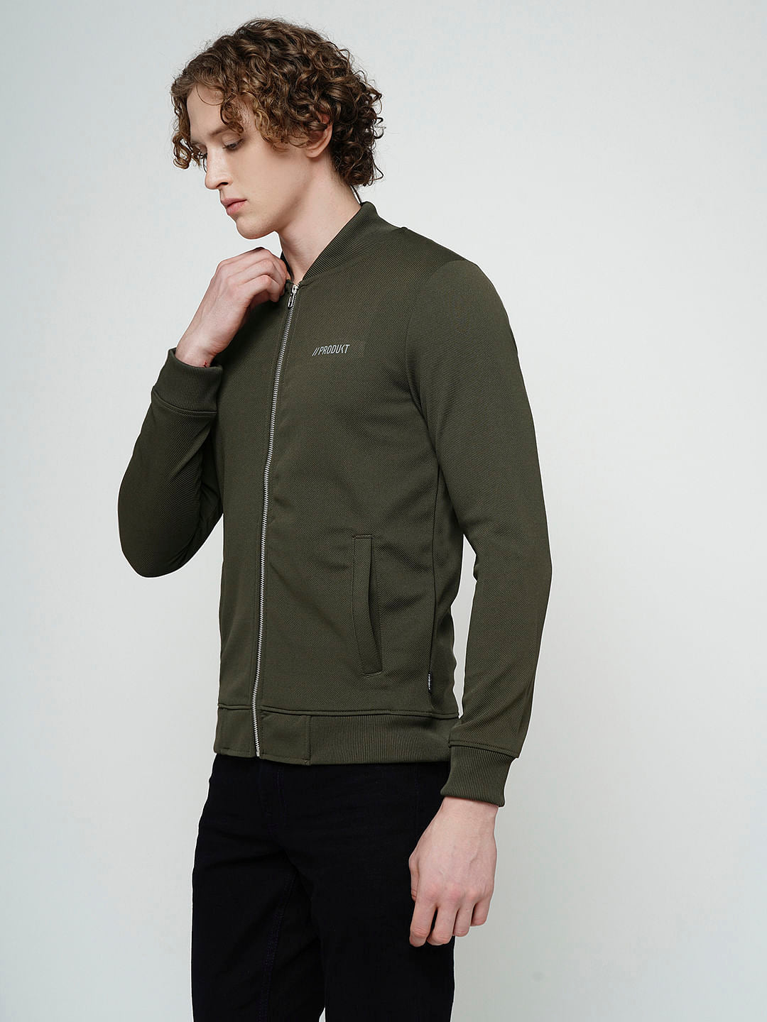 PRODUKT by JACK&JONES Dark Green Zip-Up Sweatshirt