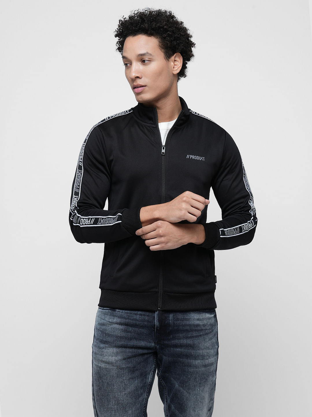 PRODUKT by JACK&JONES Black Zip-Up Sweatshirt
