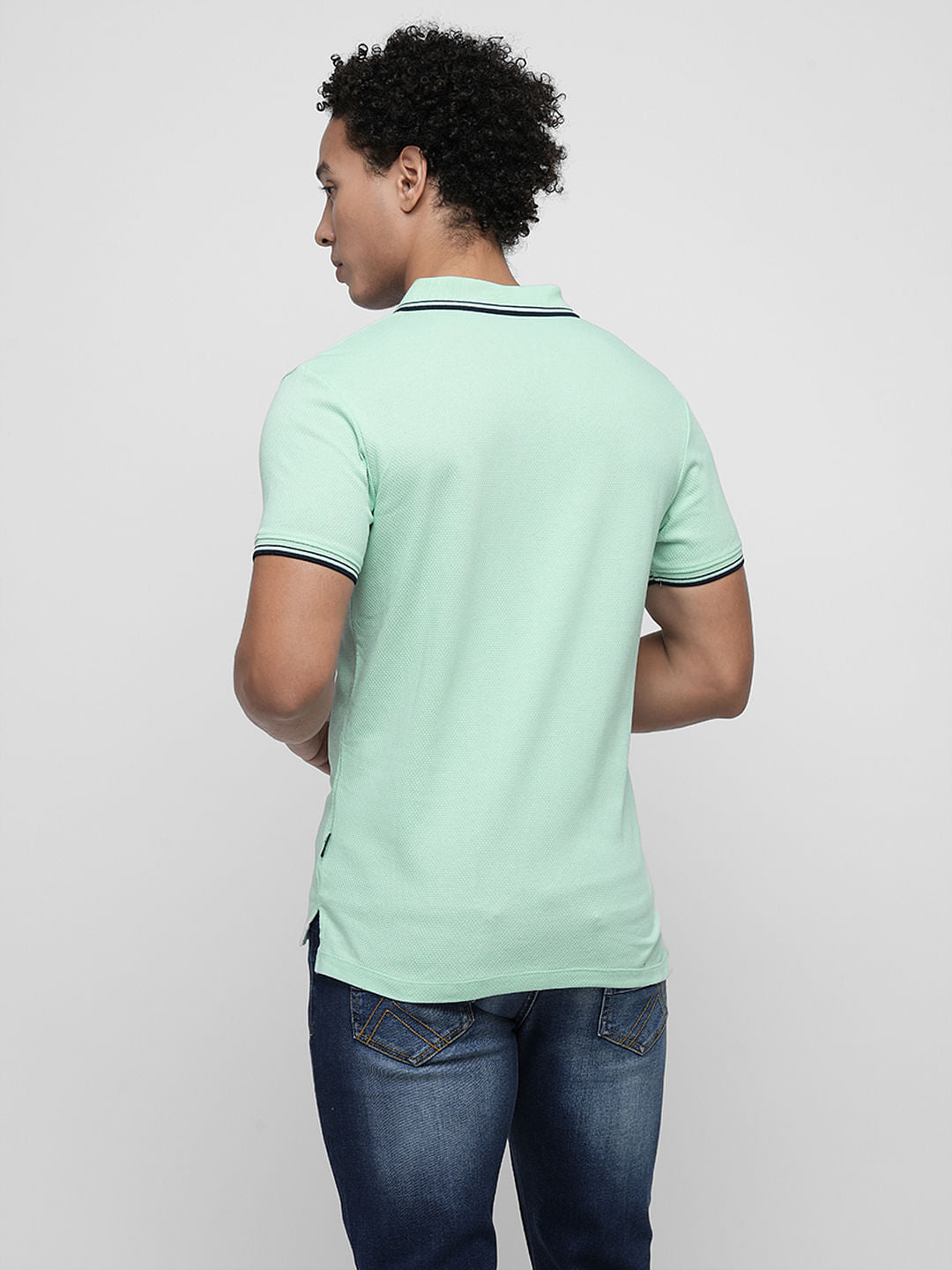 PRODUKT by JACK&JONES Sea Green Contrast Tipping Polo