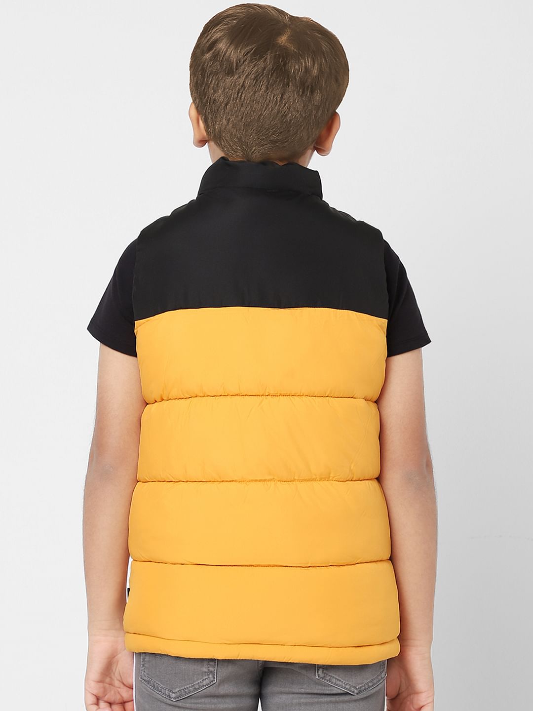 BOYS Yellow Puffer Winter Jacket