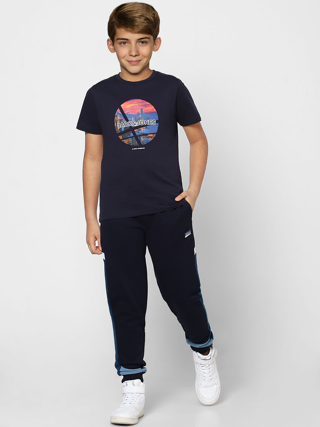 BOYS Blue Graphic Print T-shirt