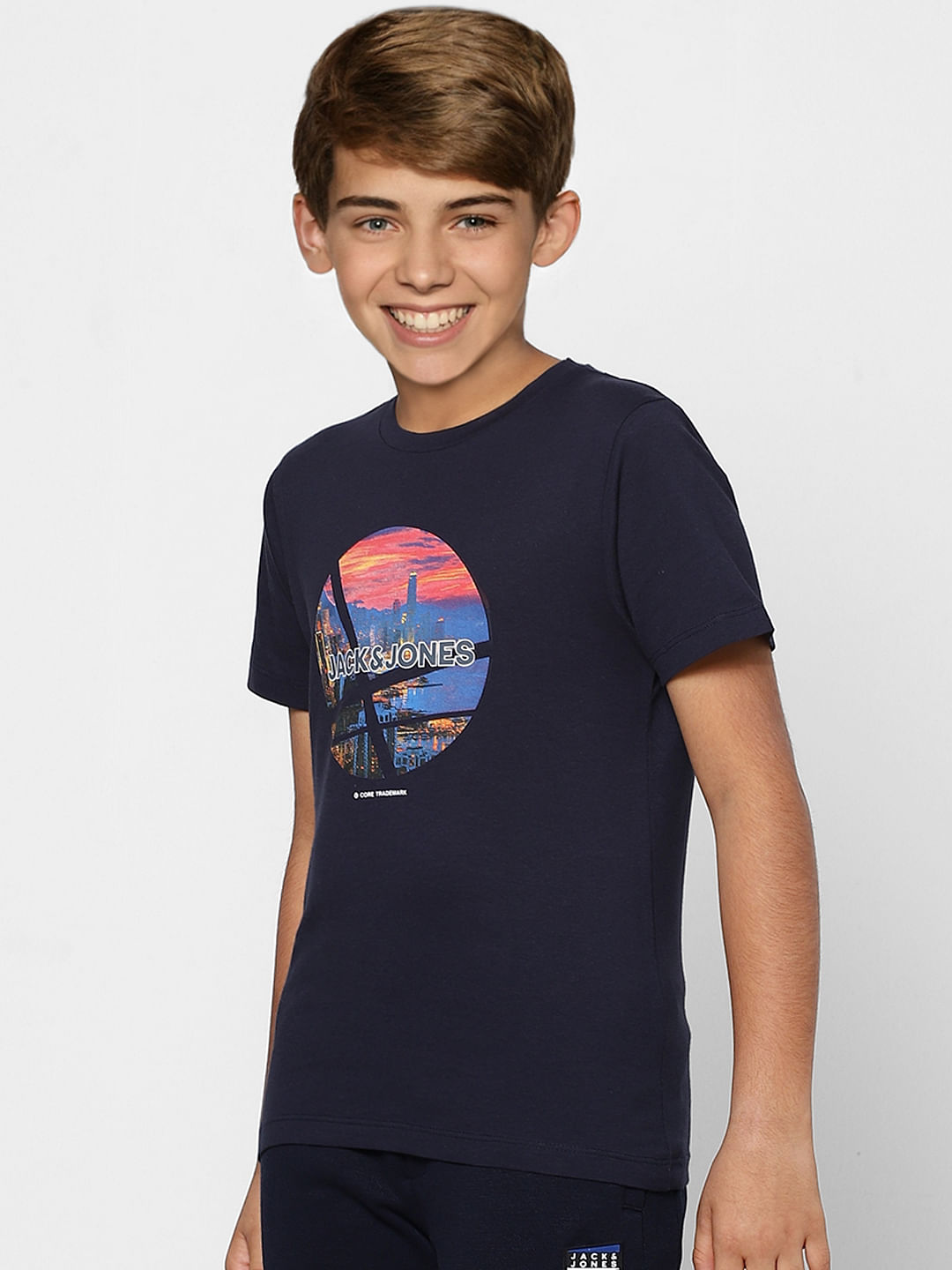 BOYS Blue Graphic Print T-shirt