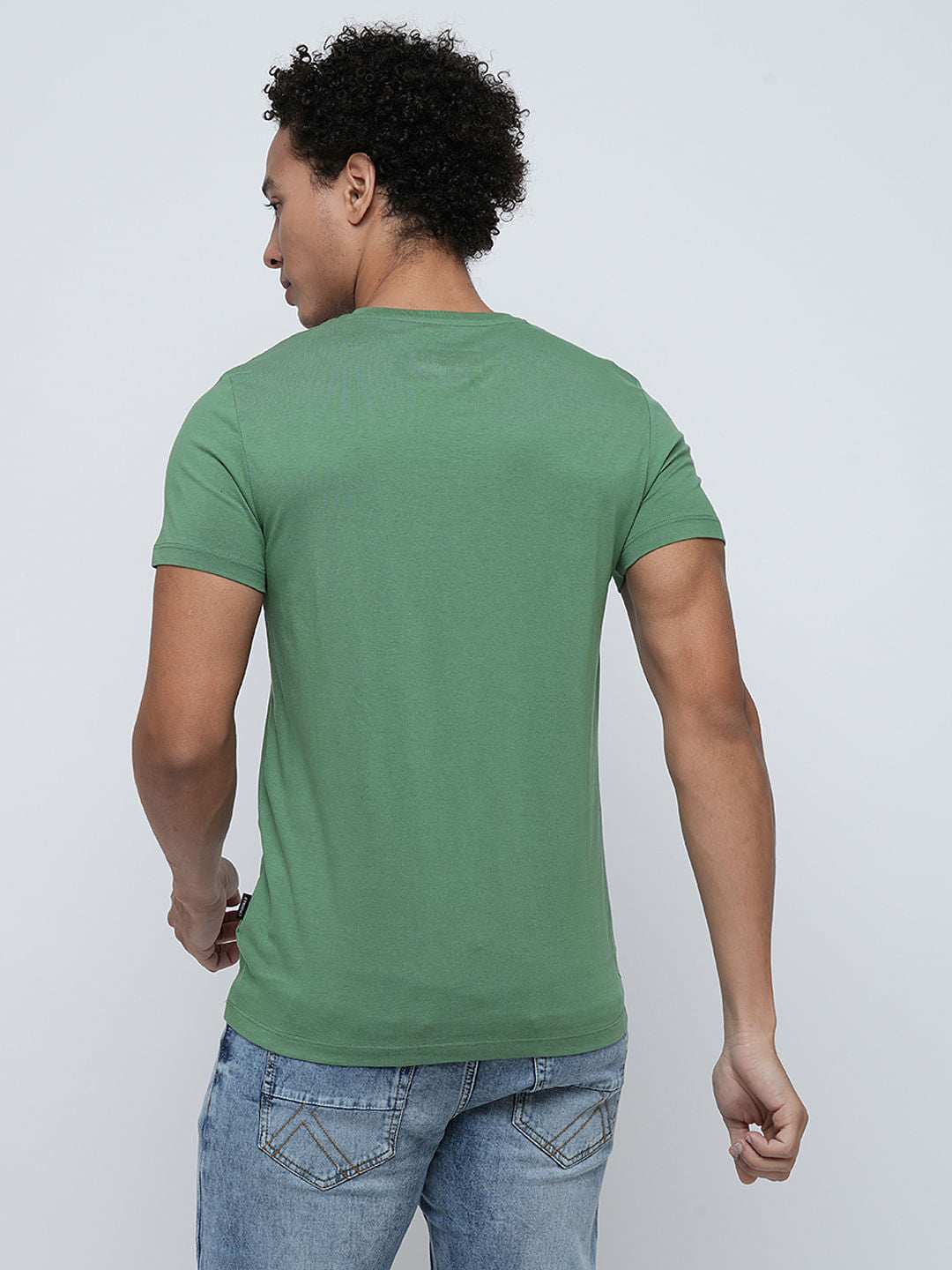PRODUKT by JACK&JONES Green Logo Text Crew Neck T-shirt