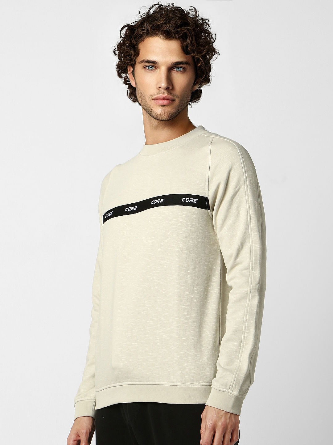 Off-white Text Print Sweatshirt