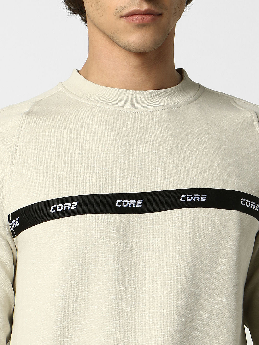 Off-white Text Print Sweatshirt