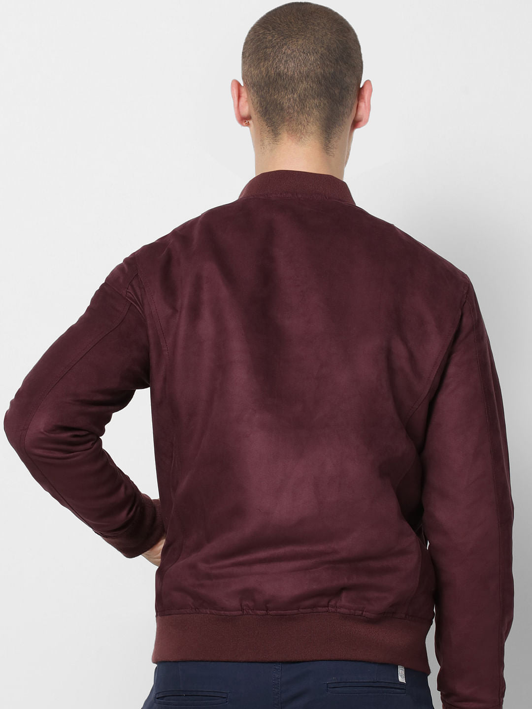 Burgundy Bomber Jacket