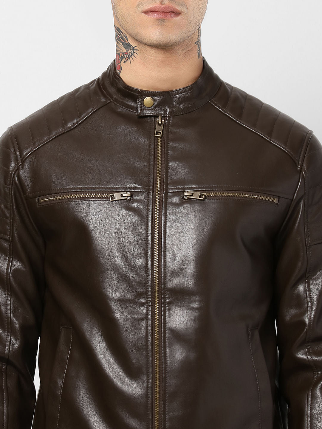 Brown Biker Jacket