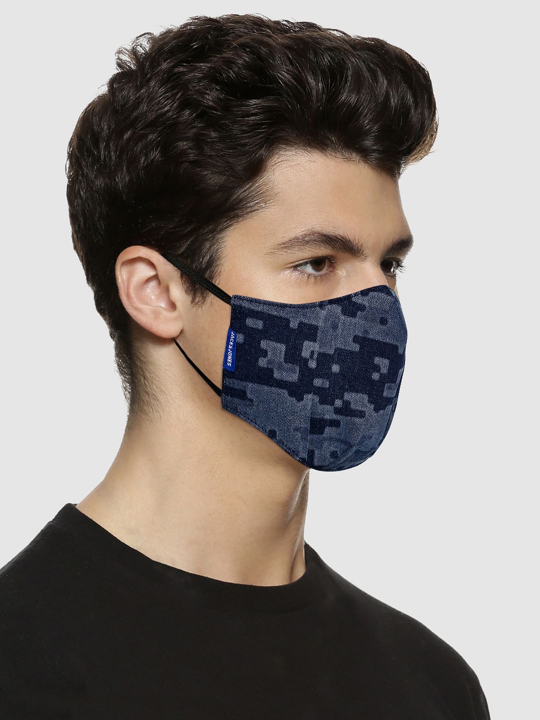 Pack of 5 Printed Lightweight Denim 3PLY Mask