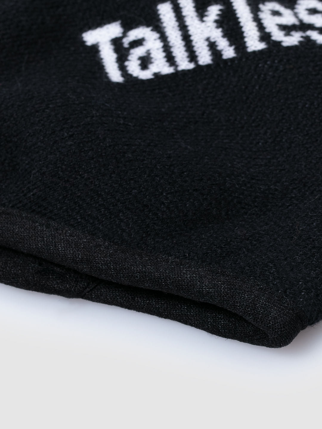 Pack of 3 Black Text Print Knit 3PLY Mask