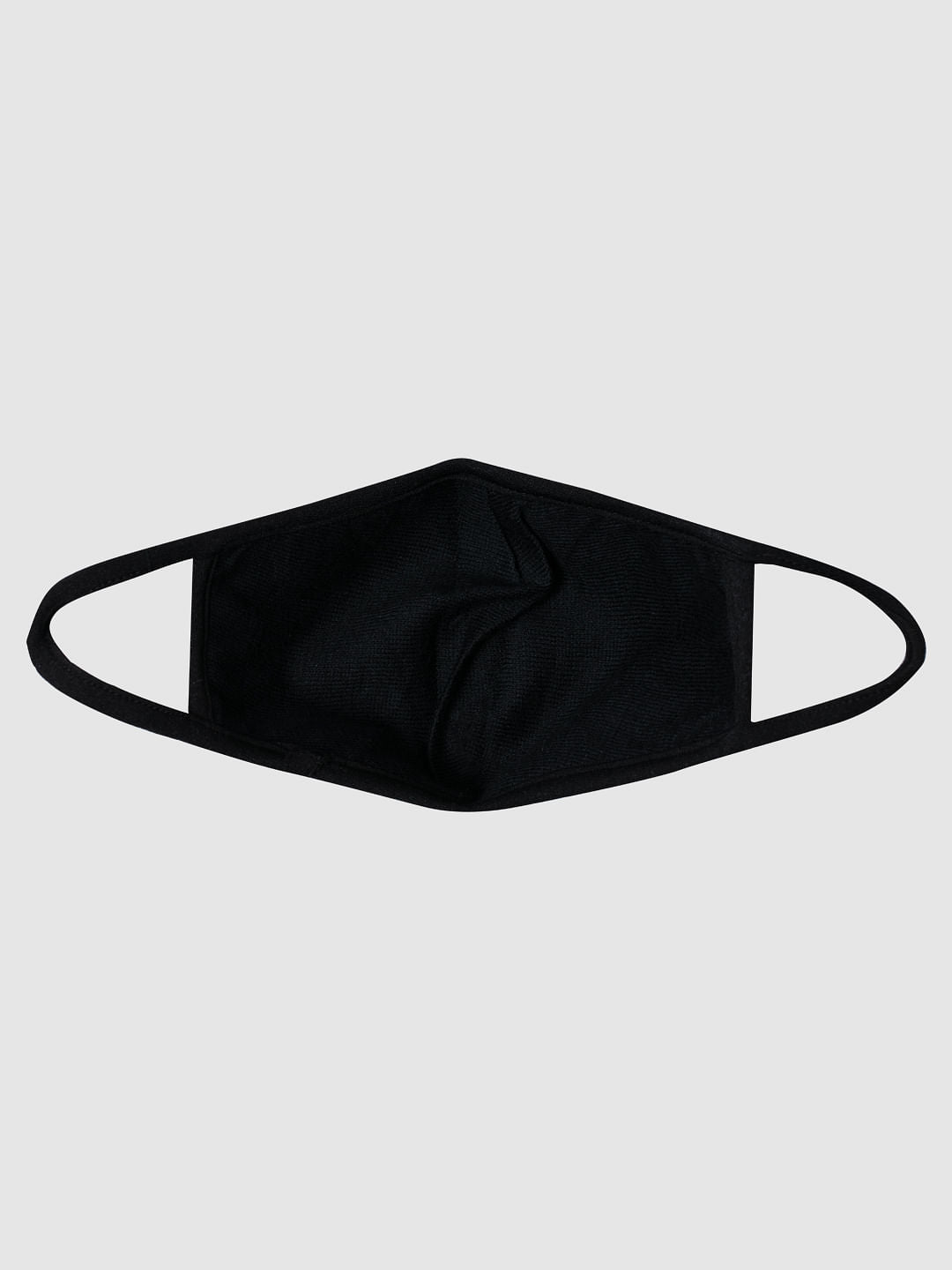 Pack of 3 Black Text Print Knit 3PLY Mask