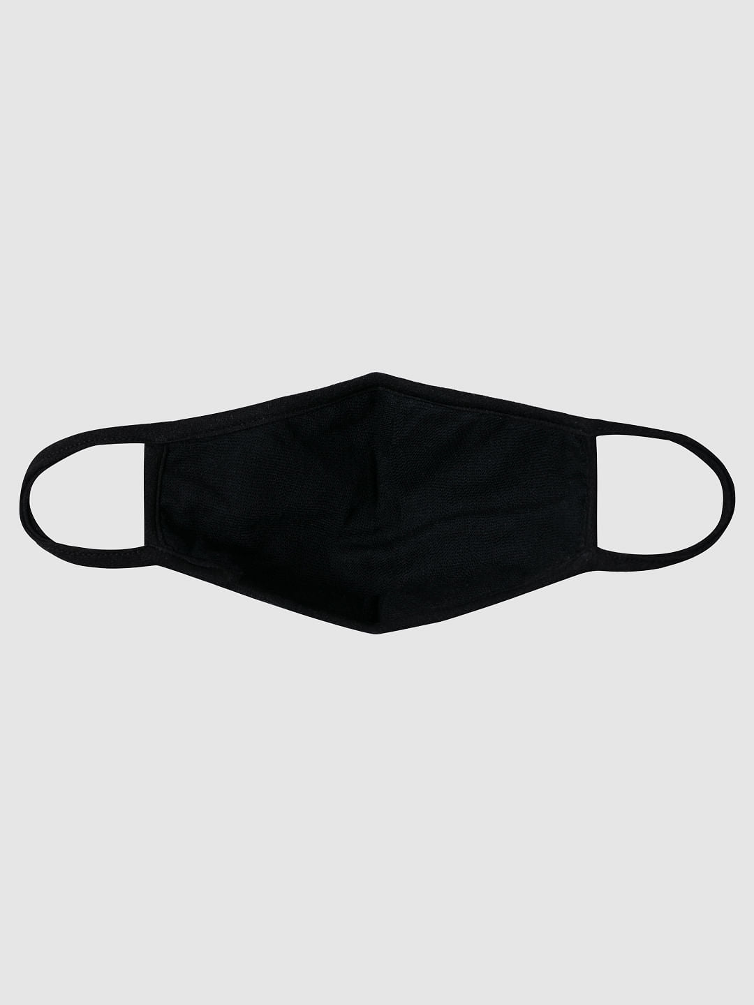 Pack of 3 Black Graphic Print Knit 3PLY Mask