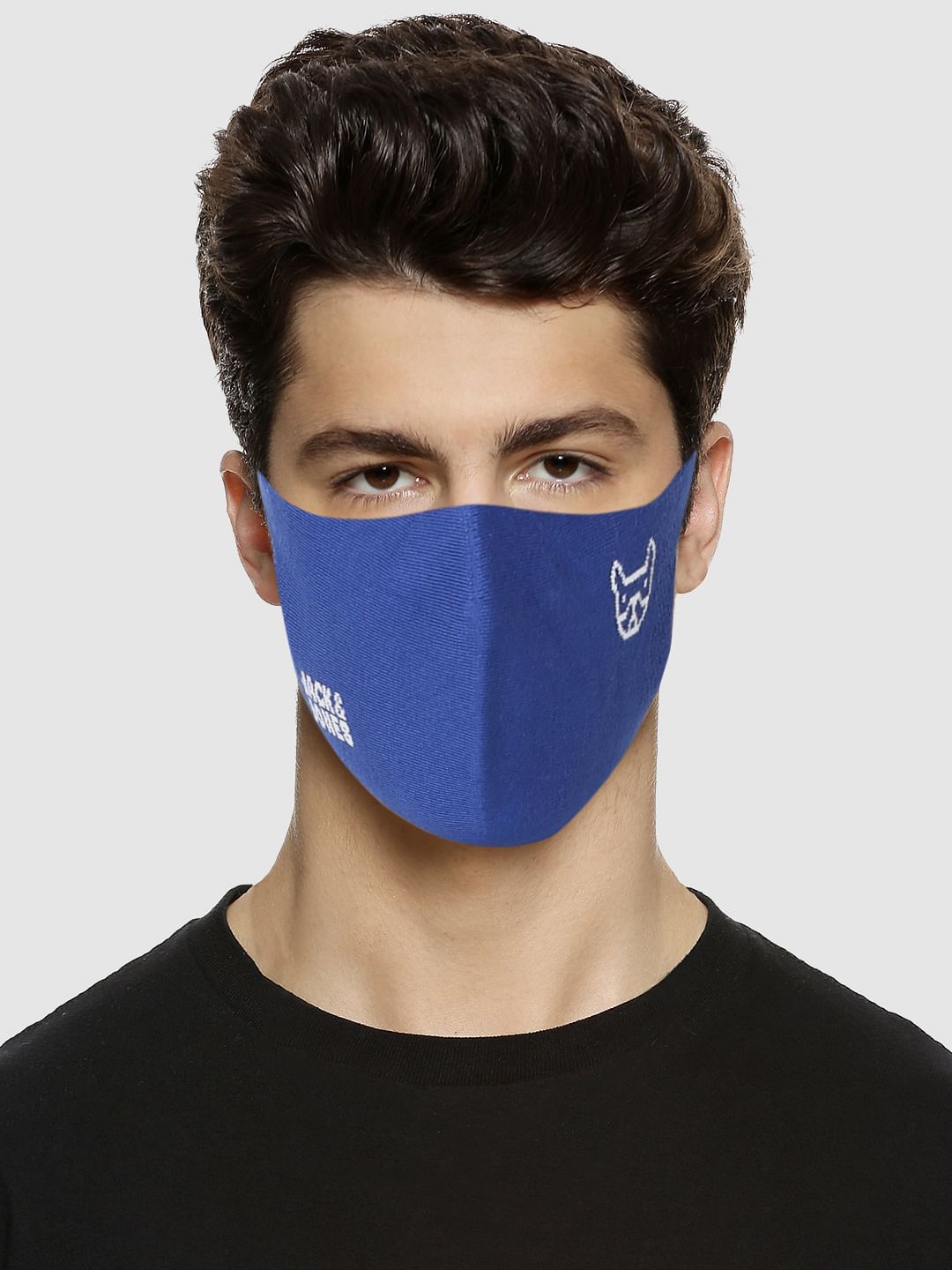 Pack Of 3 Logo Print Seamless 2Ply Mask