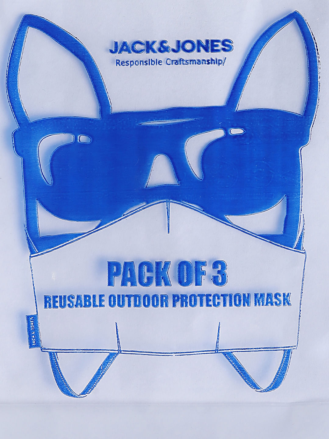 Pack of 3 Indigo Dyed 3PLY Mask