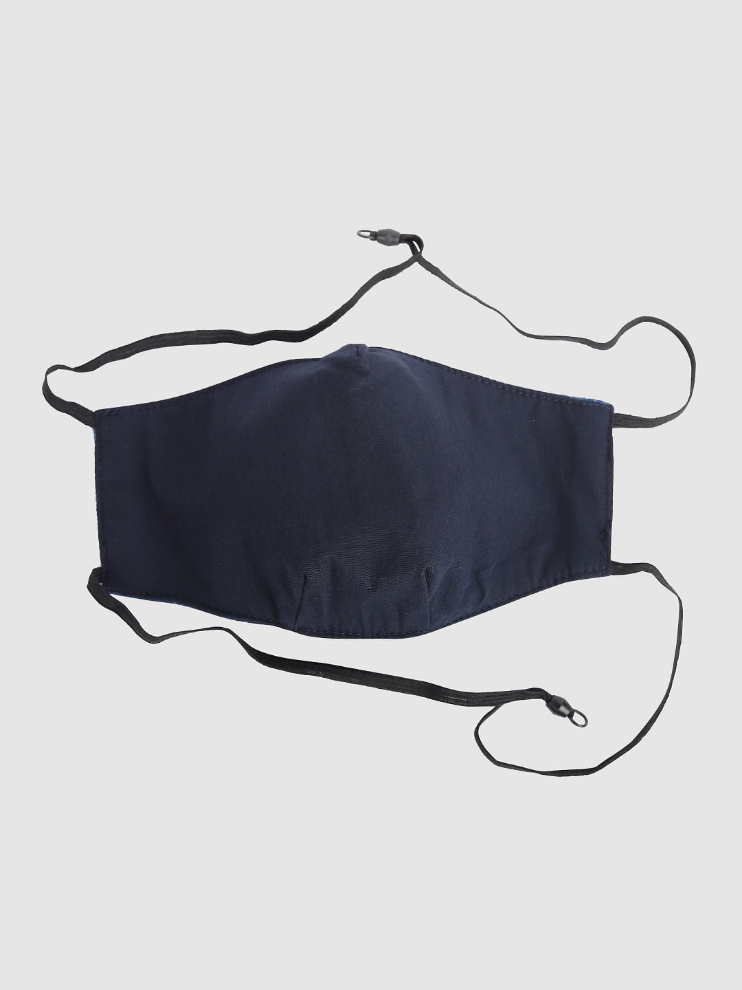 Blue 3PLY Around the Head Loops Mask - Check Print