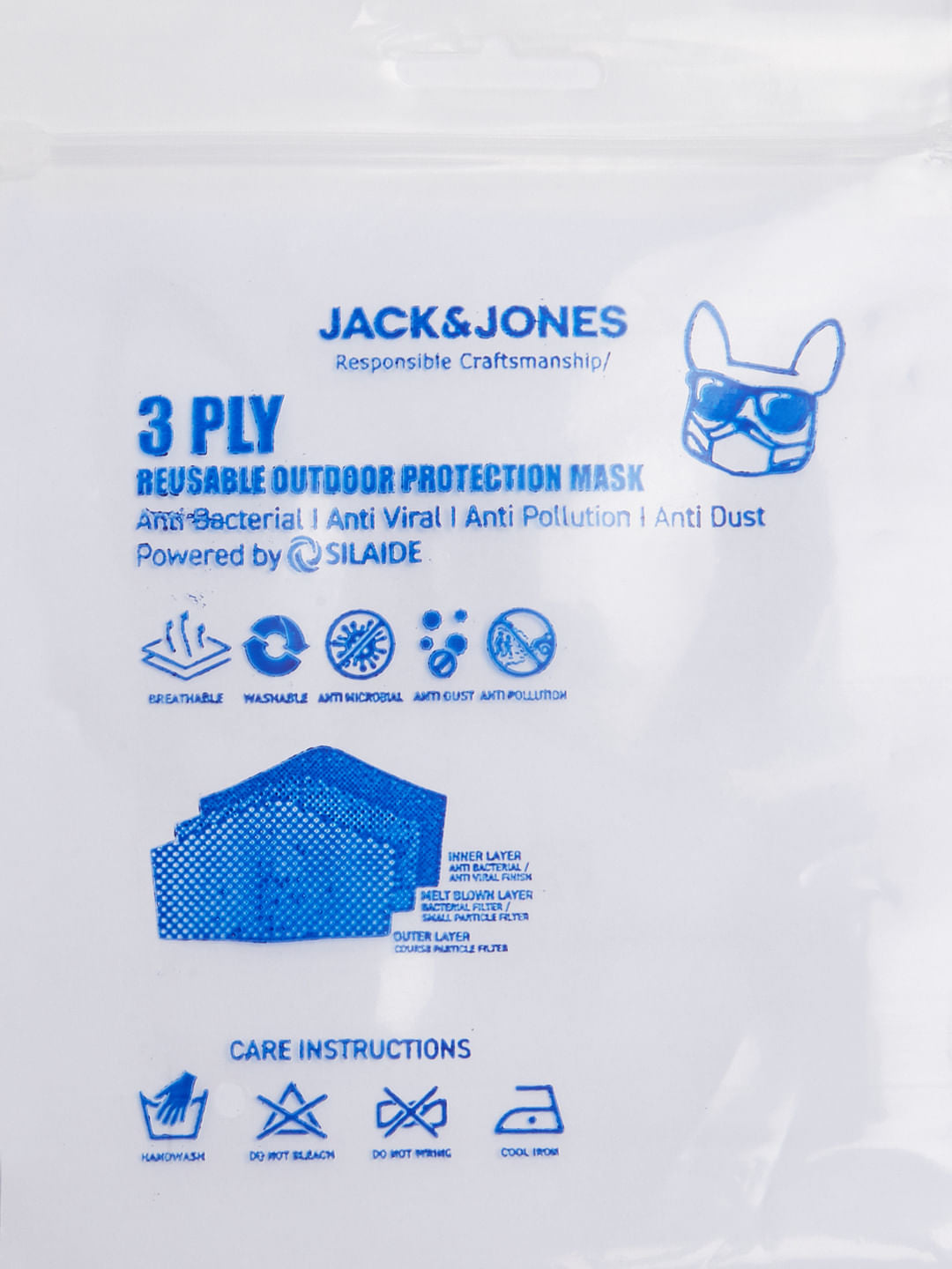 Pack of 3 Colourblocked 3PLY Mask