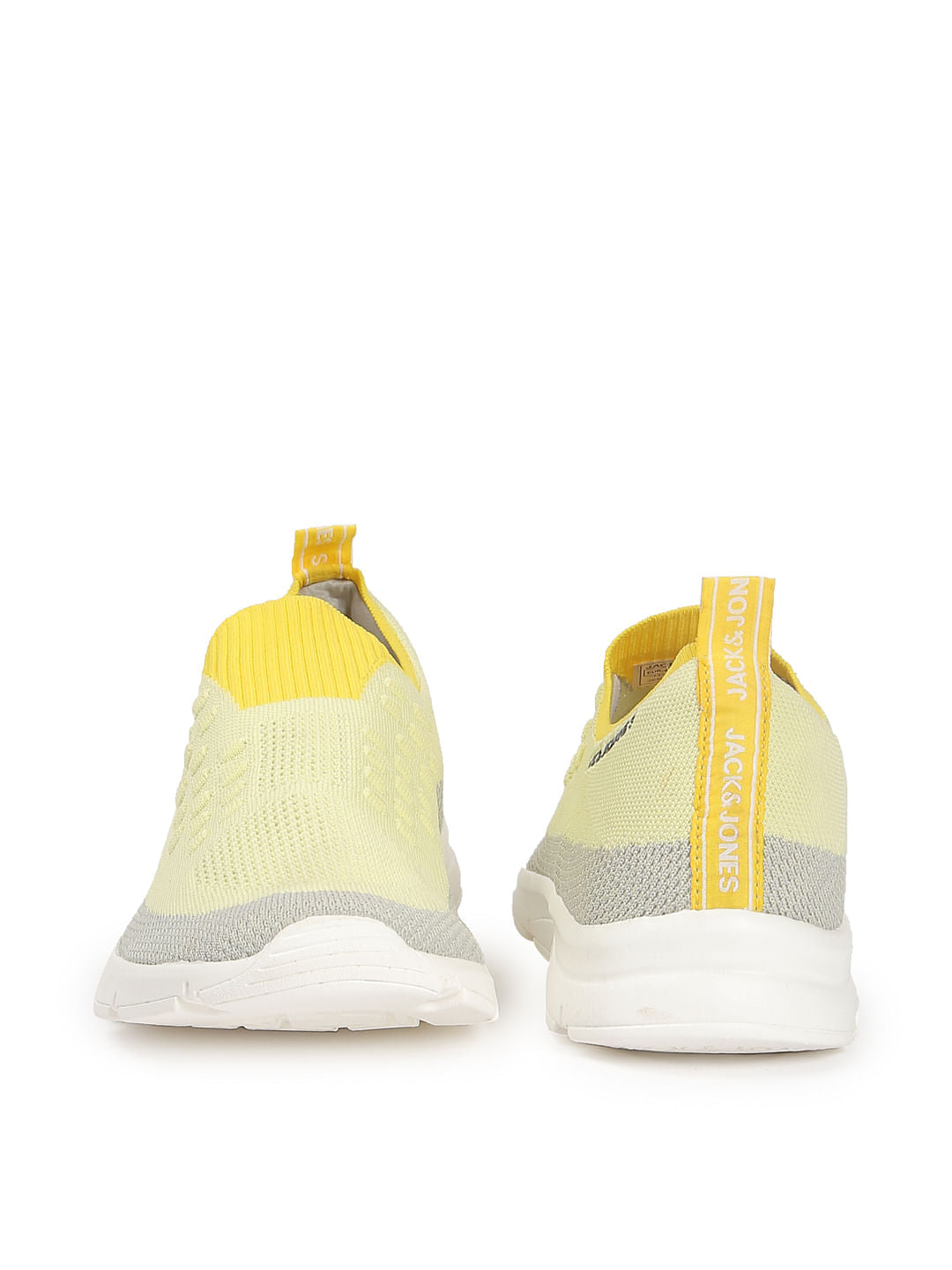 Yellow Colourblocked Slip Ons