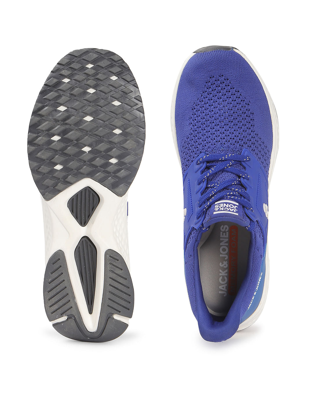 Blue Mesh PU Sneakers
